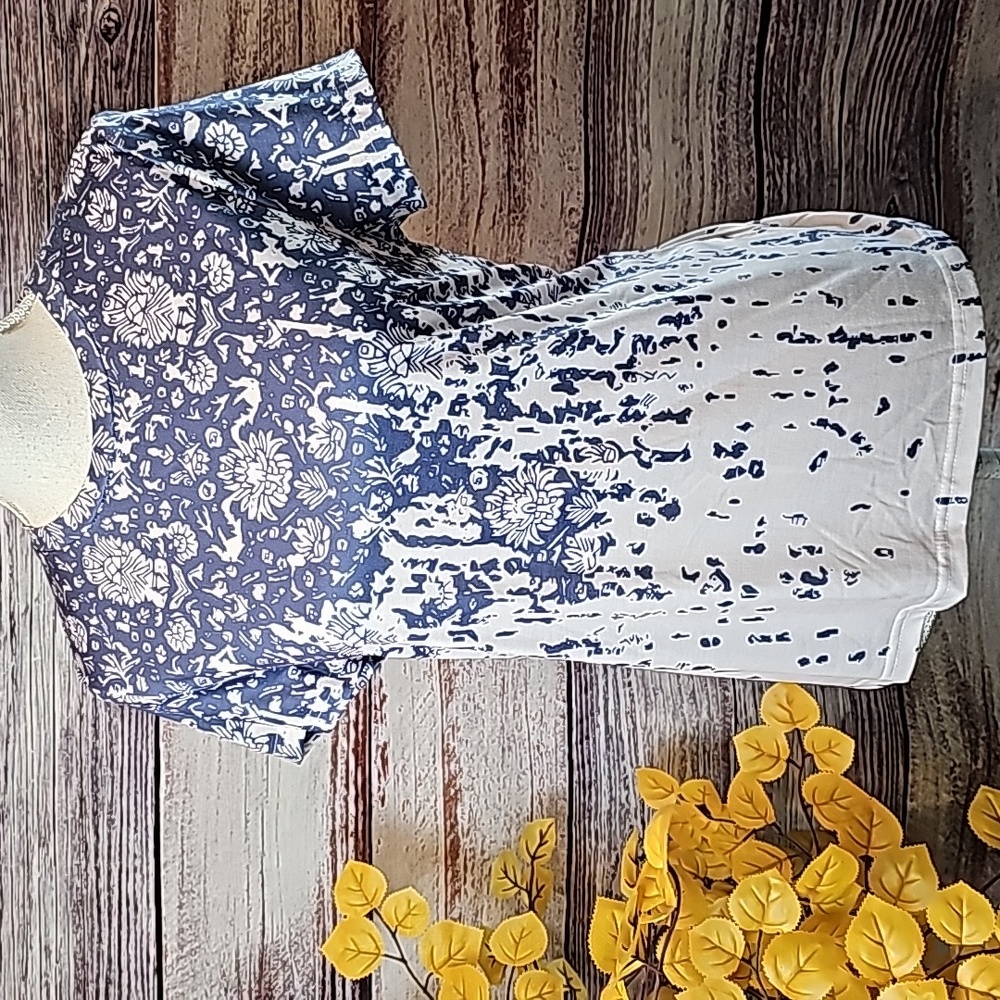 NWT NORACORA SLATE BLUE SHORT SLEEVE PULLOVER TEE